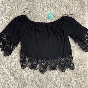 Black Crop Top